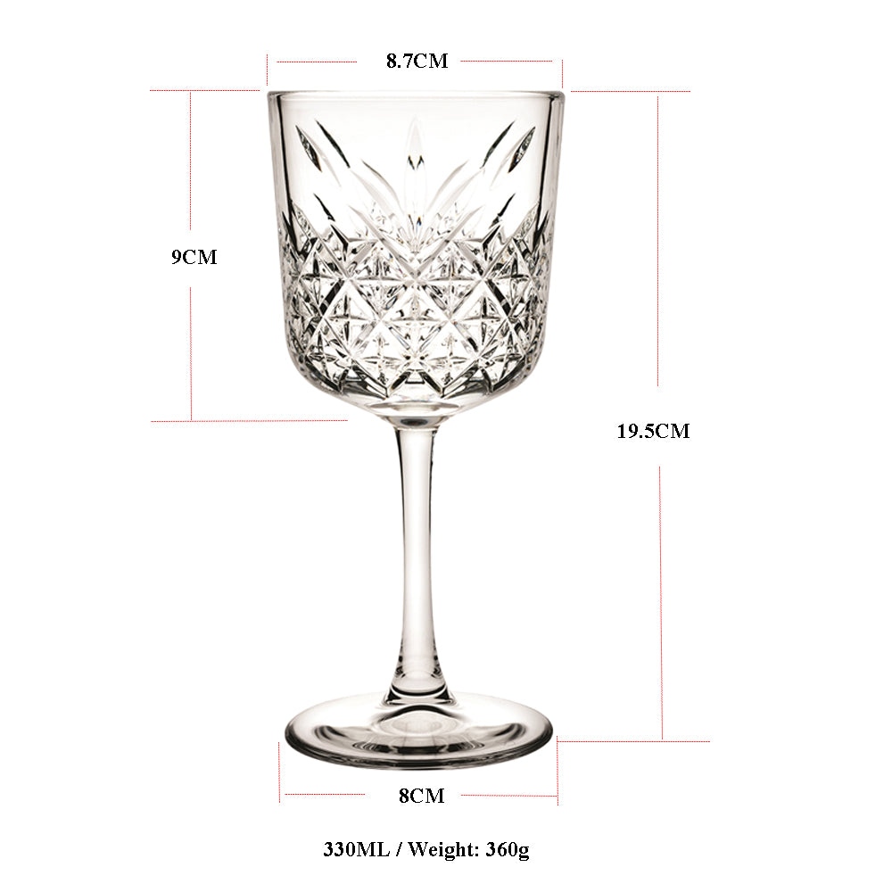 Pasabahce Timeless Red Wine Glass 330ml Set of 4