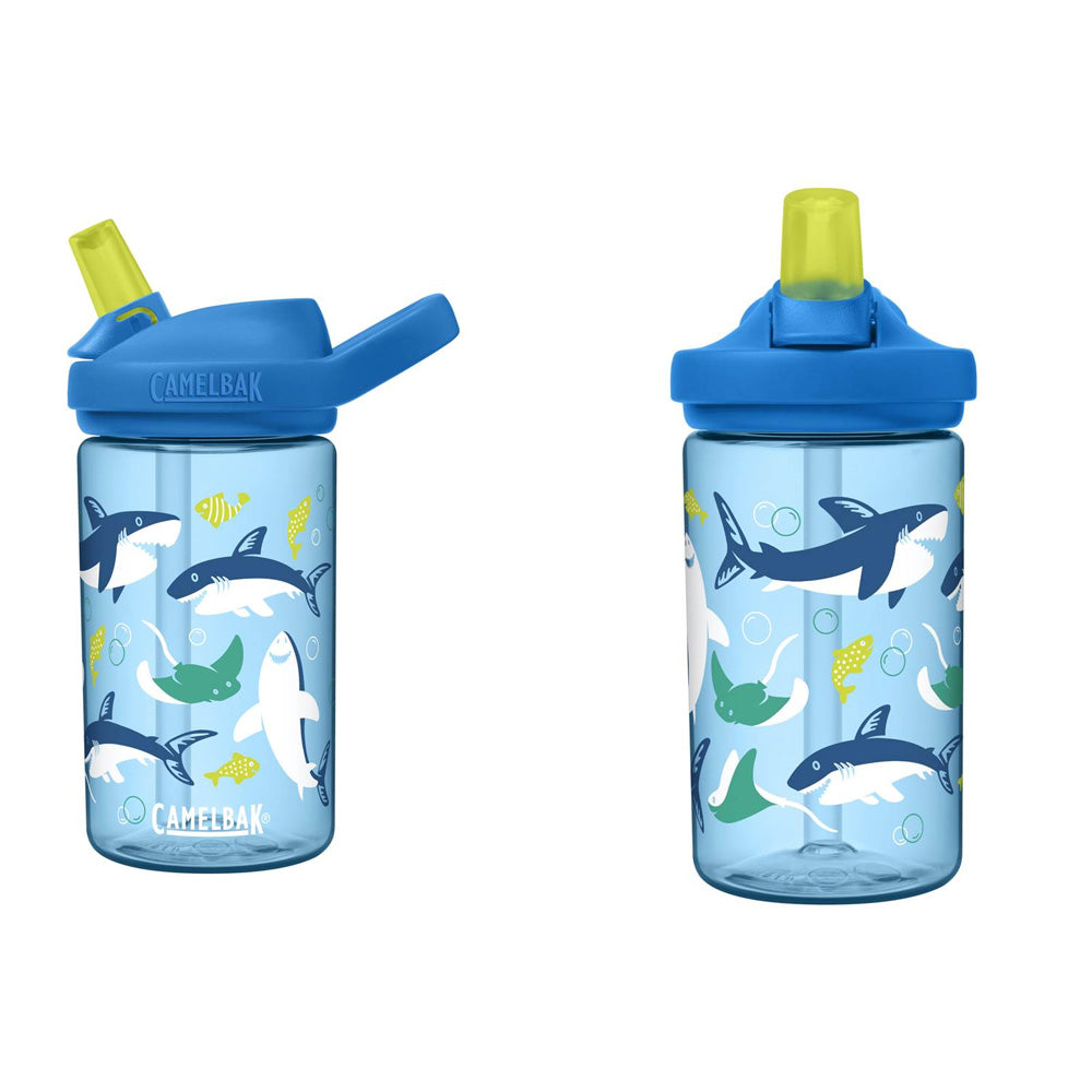 CamelBak Eddy+ Kids 400ML Straw Water Bottle - Shark & Rays