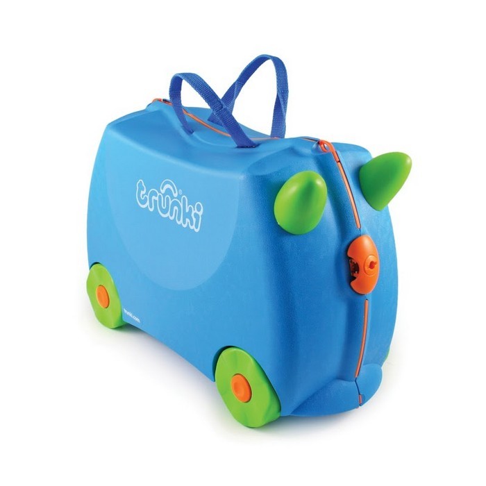 Trunki original innovative Ride On Suitcase for kids age 3+ Terrance Blue