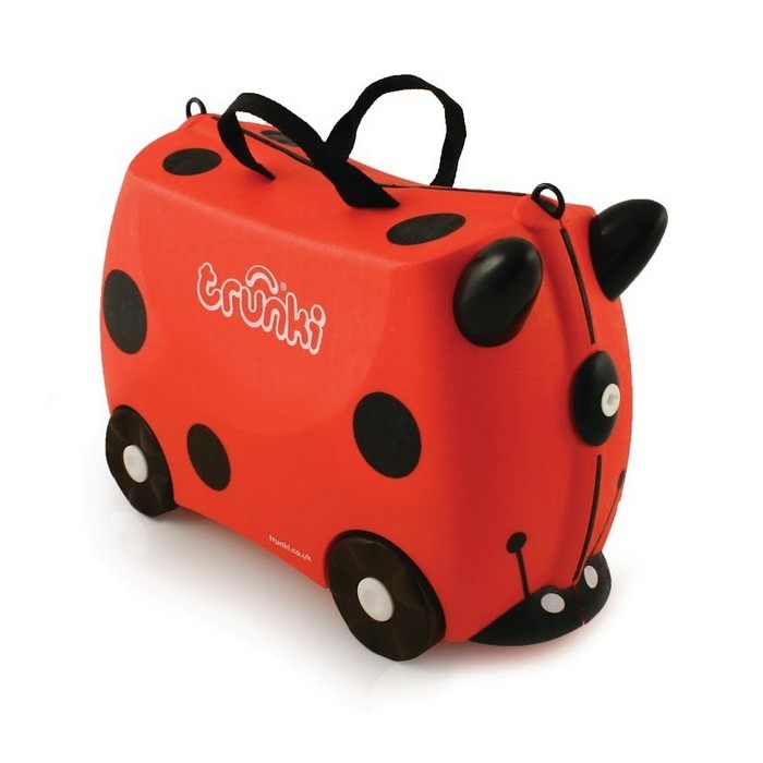 Trunki original innovative Ride On Suitcase for kids age 3+ Harley Ladybug