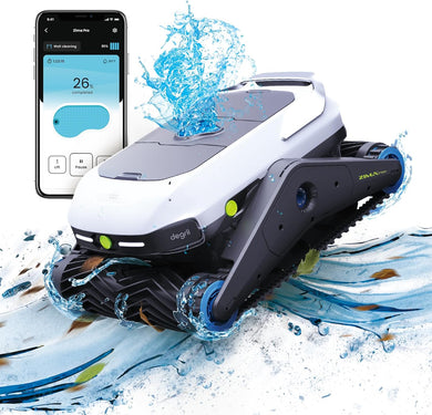 Degrii Zima Pro Cordless Robotic Pool Vacuum Cleaner with Ultrasonic Navigation,Lasts up to 210 Mins,Smart APP Control, 4 Cleaning Modes