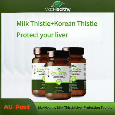 MaxHealthy Liver Support Milk Thistle Support Liver Detoxification 30 Tablets