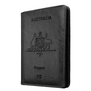 Travel Passport Holder Wallet Holder RFID Blocking ID Card Case Cover Slim PU Leather