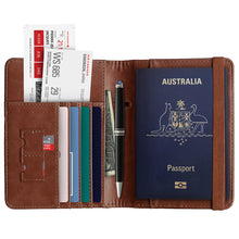 Travel Passport Holder Wallet Holder RFID Blocking ID Card Case Cover Slim PU Leather