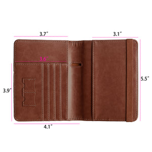 Travel Passport Holder Wallet Holder RFID Blocking ID Card Case Cover Slim PU Leather