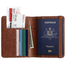 Travel Passport Holder Wallet Holder RFID Blocking ID Card Case Cover Slim PU Leather