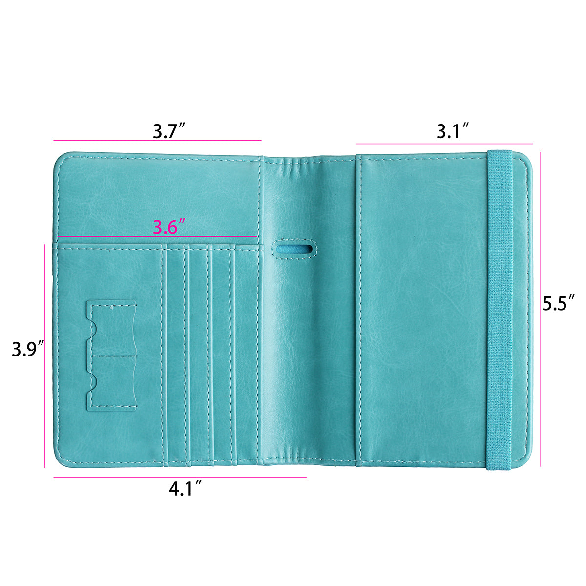 Travel Passport Holder Wallet Holder RFID Blocking ID Card Case Cover Slim PU Leather
