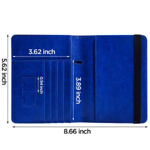 Travel Passport Holder Wallet Holder RFID Blocking ID Card Case Cover Slim PU Leather