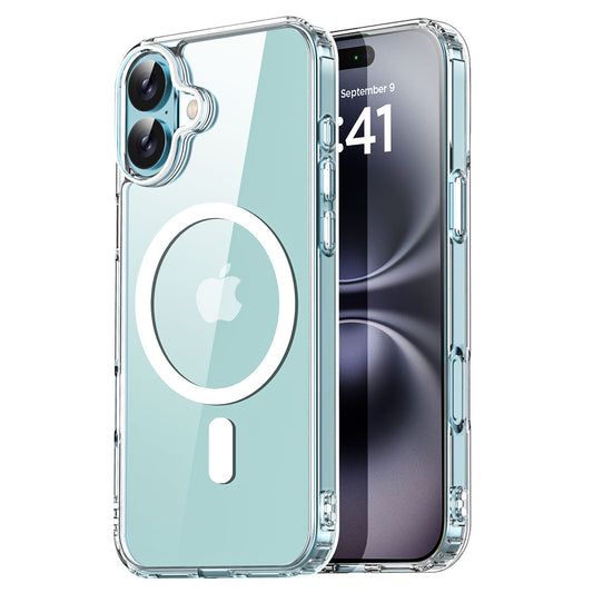 Case For iPhone 16 Pro Max/iPhone 16 Pro/iPhone 16 Plus/iPhone 16 Cover Shockproof Cover Ultra Thin Clear With Magnetic Magsafe