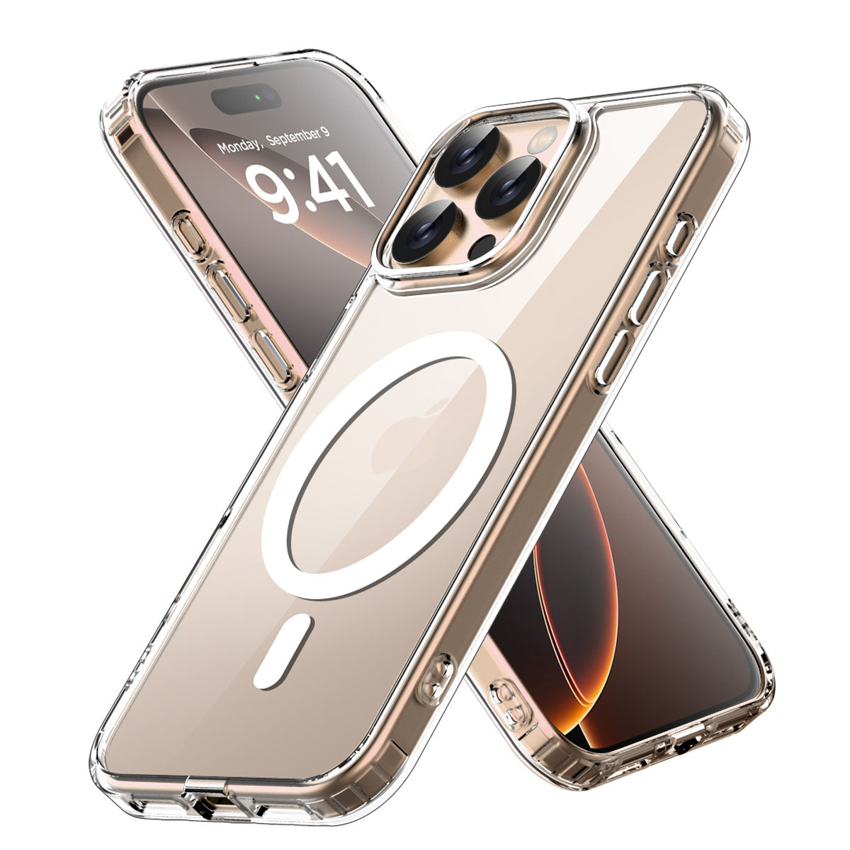 Case For iPhone 16 Pro Max/iPhone 16 Pro/iPhone 16 Plus/iPhone 16 Cover Shockproof Cover Ultra Thin Clear With Magnetic Magsafe