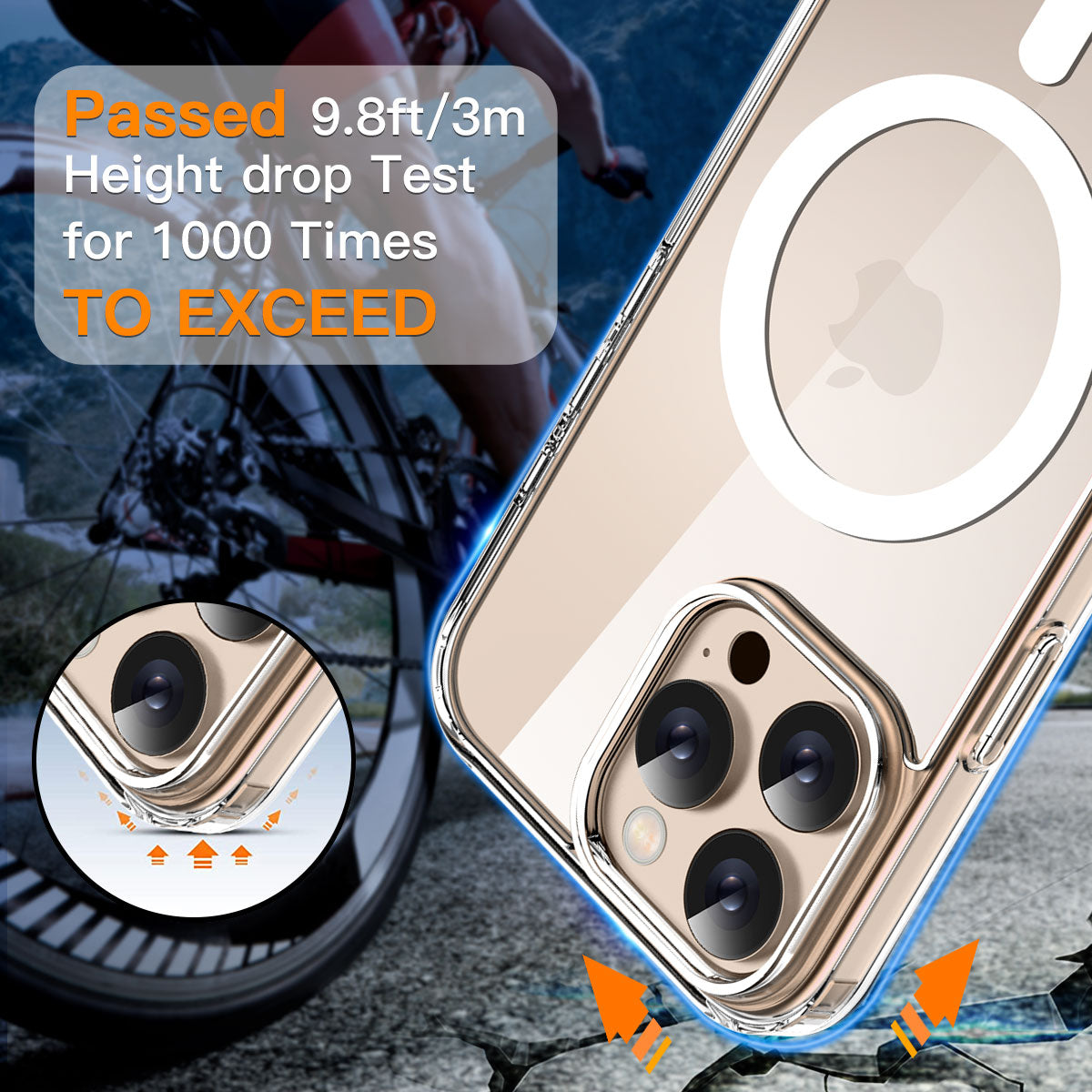 Case For iPhone 16 Pro Max/iPhone 16 Pro/iPhone 16 Plus/iPhone 16 Cover Shockproof Cover Ultra Thin Clear With Magnetic Magsafe