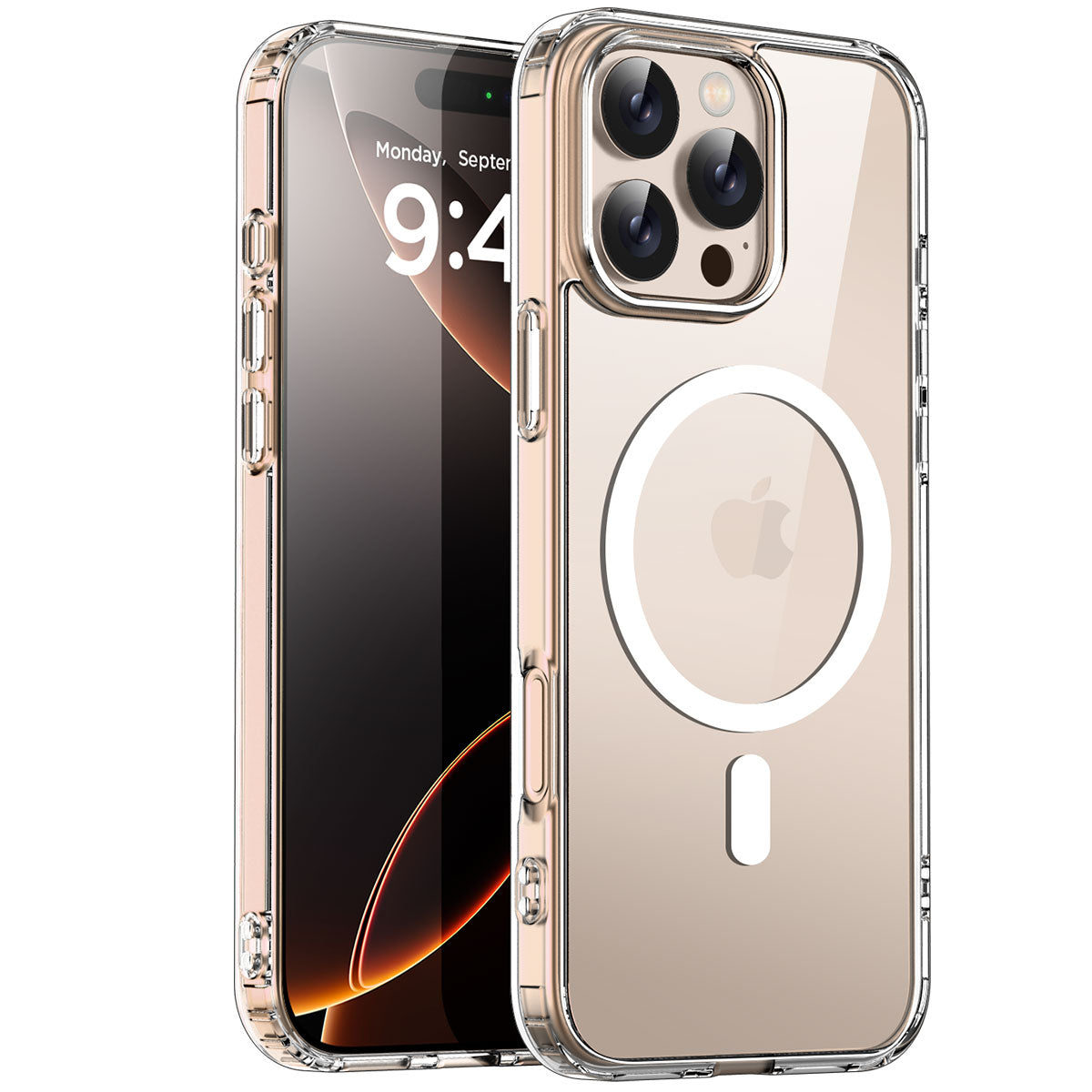 Case For iPhone 16 Pro Max/iPhone 16 Pro/iPhone 16 Plus/iPhone 16 Cover Shockproof Cover Ultra Thin Clear With Magnetic Magsafe