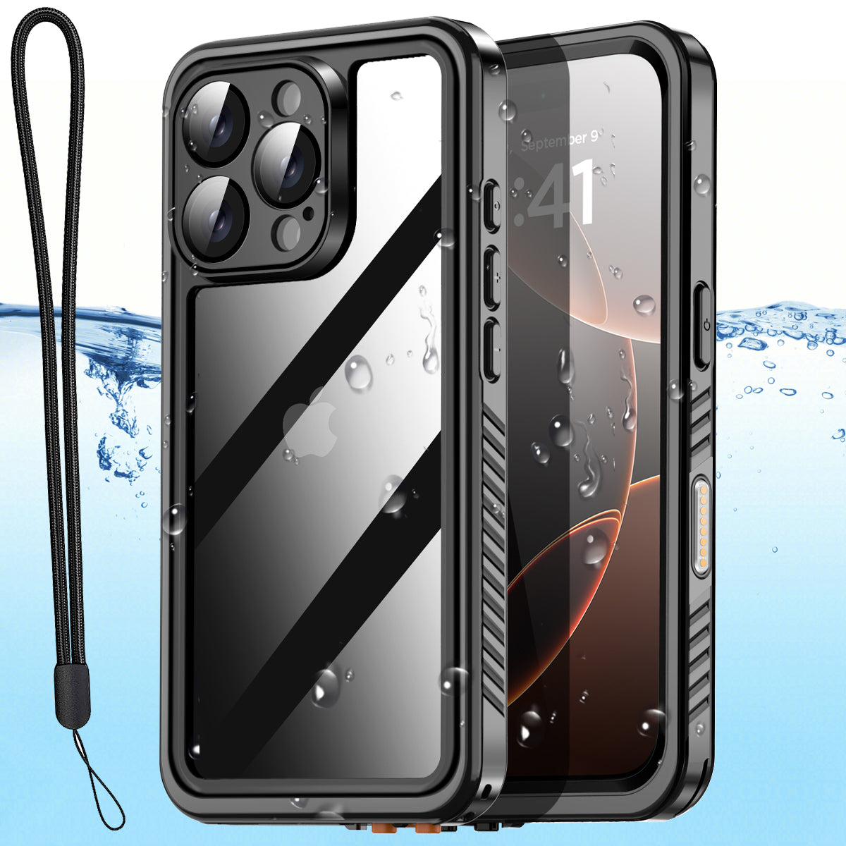 For iPhone 16 Pro Max Case waterproof ,for iPhone 16 Pro Case Waterproof Shockproof Case Waterproof Heavy Duty Full Cover