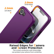 For Apple iPhone 16e Case Shockproof Heavy Duty Military 3-Layer Protective Cover Phone Cover Cushion Case