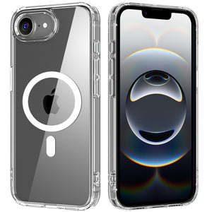 Case For Apple iPhone 16e Cover Shockproof Cover Ultra Thin Clear With Magnetic Magsafe