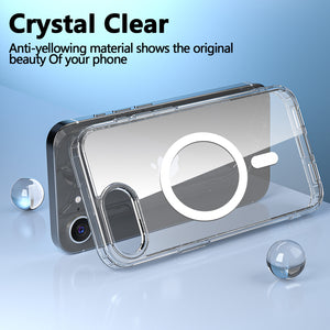 Case For Apple iPhone 16e Cover Shockproof Cover Ultra Thin Clear With Magnetic Magsafe