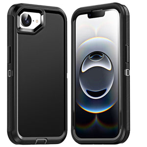 For Apple iPhone 16e Case Defender 3-Layer Shockproof Cover