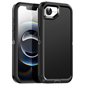 For Apple iPhone 16e Case Defender 3-Layer Shockproof Cover