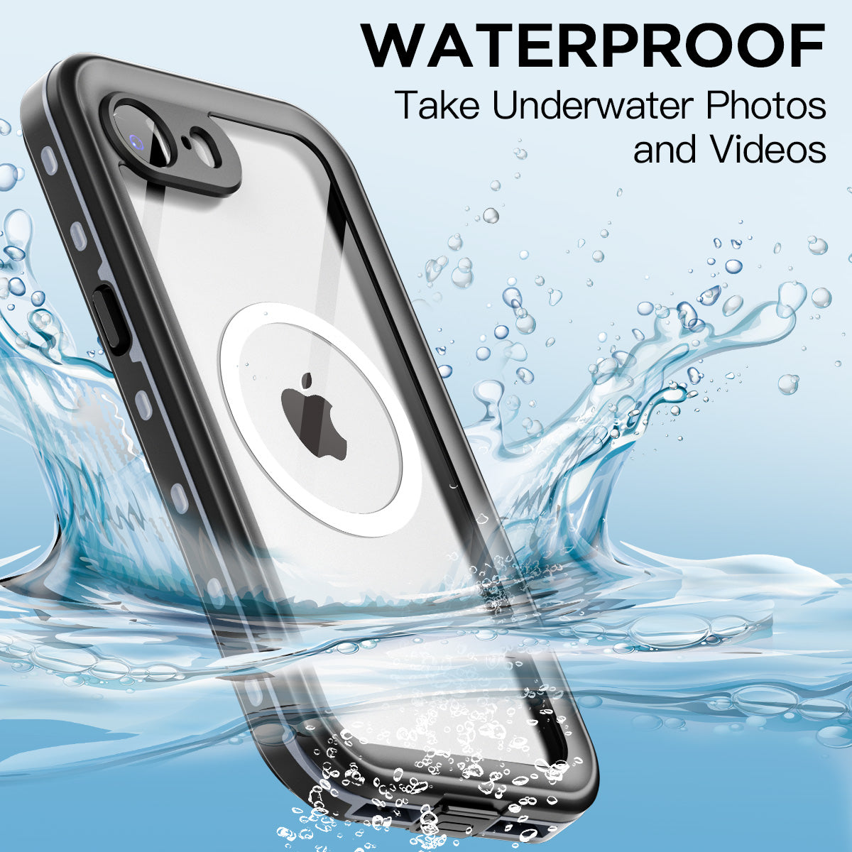 iPhone 16e Waterproof Case Shockproof Heavy Duty Military Rugged Cover