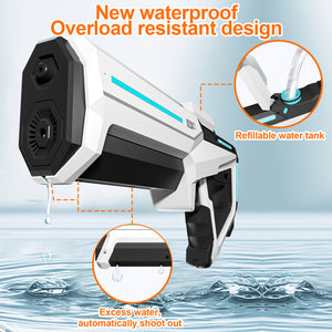 Electric Water Gun Toy Fully Automatic Continuous Firing Water Gun,Shoots Up to 32 feet, Summer Outdoor Pool Play, Perfect for Aussie Beach Fun