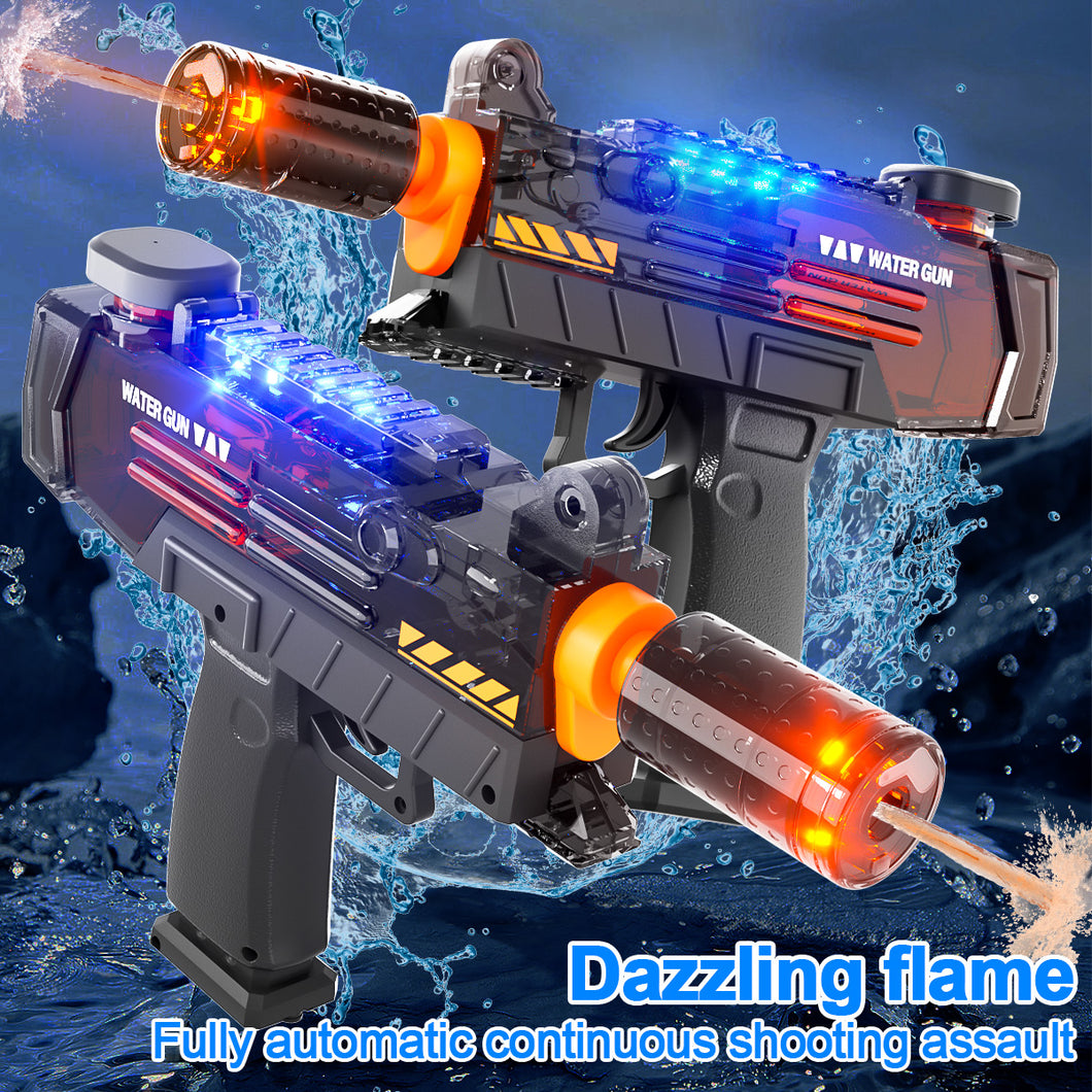 Ultimate Battle Water Blaster Long Range Motorized Electric Water Gun with Light,Range of 26 Ft+, Waterproof Squirt Toy for Kids, Summer Swimming Pool Beach Water Fighting E1096