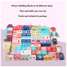 100 pcs city street building blocks for kids above 36 months