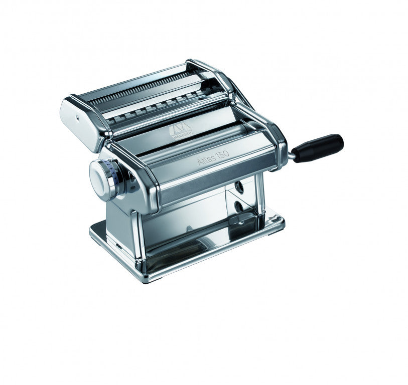 MARCATO Atlas 150 Pasta Machine outlet Includes Cutter, Hand Crank, Stainless Steel