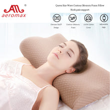 Aeromax Contour Memory Foam Pillow Neck Support Sleeping Pillows Height Adjustable