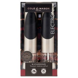 Cole & Mason Richmond Electronic Salt and Pepper Mill Gift Set 31200