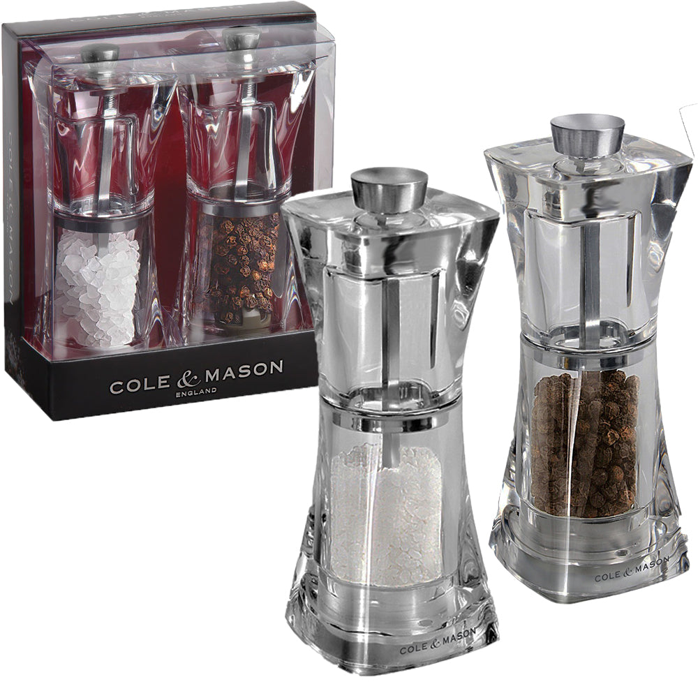 Cole & Mason Crystal Salt and Pepper mill gift set