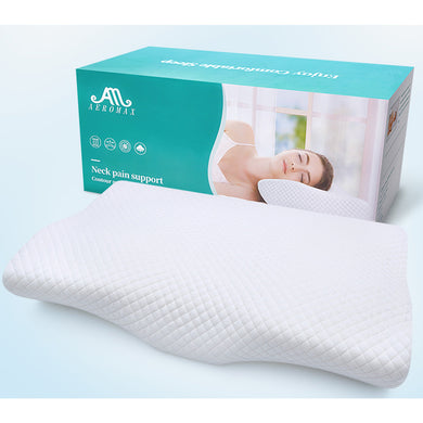 Aeromax Memory Foam Pillow Neck Support Pillows Contour Rebound Pain Relief Support