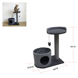 Rosewood Cat House Furniture - Cat House and Perch