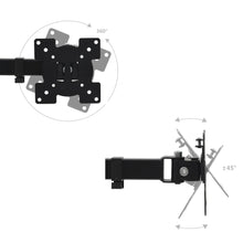 Monitor Desk Mount 32" Double Arms Height Adjustable TV Part Accessory