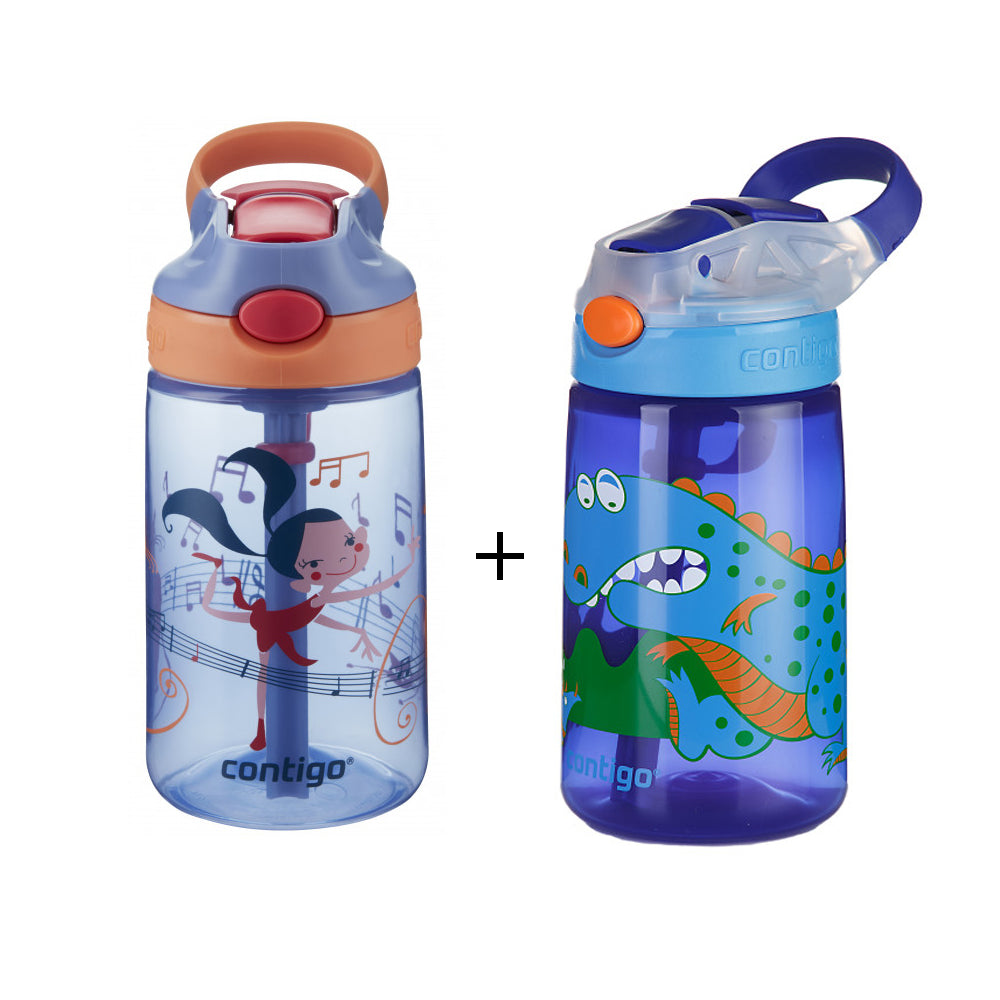 Contigo Kids Water Bottle, Spill Proof, Autospout, Gizmo Flip