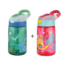 2 x Contigo Kids Gizmo Flip 'Autospout' Straw Bottle 420ml Summer Holiday