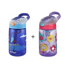 2 x Contigo Kids Gizmo Flip 'Autospout' Straw Bottle 420ml Summer Holiday