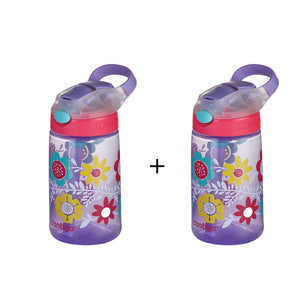 2 x Contigo Kids Gizmo Flip 'Autospout' Straw Bottle 420ml Summer Holiday