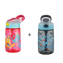 2 x Contigo Kids Gizmo Flip 'Autospout' Straw Bottle 420ml Summer Holiday