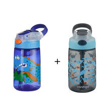 2 x Contigo Kids Gizmo Flip 'Autospout' Straw Bottle 420ml Summer Holiday