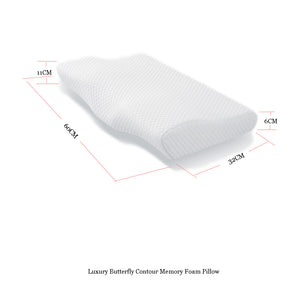 Aeromax Luxury Queen Size Contour Memory Foam Pillow Neck Support Sleeping Pillows Ergonomic