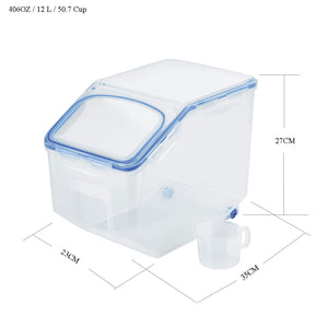 Lock & Lock Classic Rice Case 12L with rice cup