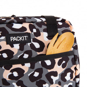 PackIt Freezable Hampton Bag Picnic Bag Hiking Bag Wild Leopard