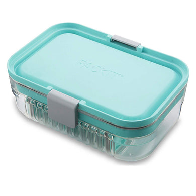 PackIt Mod Bento Lunch Box - Steel Grey & Mint