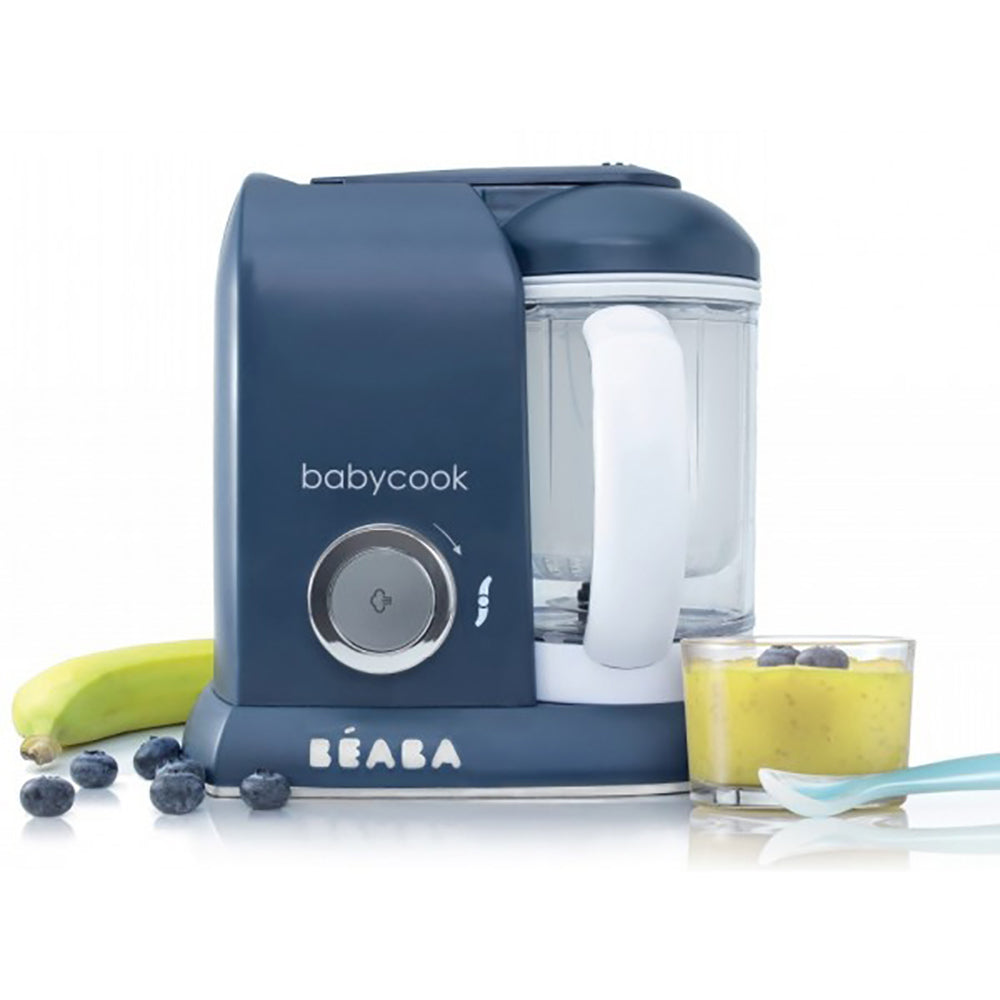 BEABA BABYCOOK SOLO BABY FOOD PROCESSOR STEAM COOK BLEND - Navy Blue