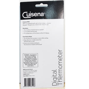 Cuisena 98590 Digital Thermometer Red -45℃ to 200℃