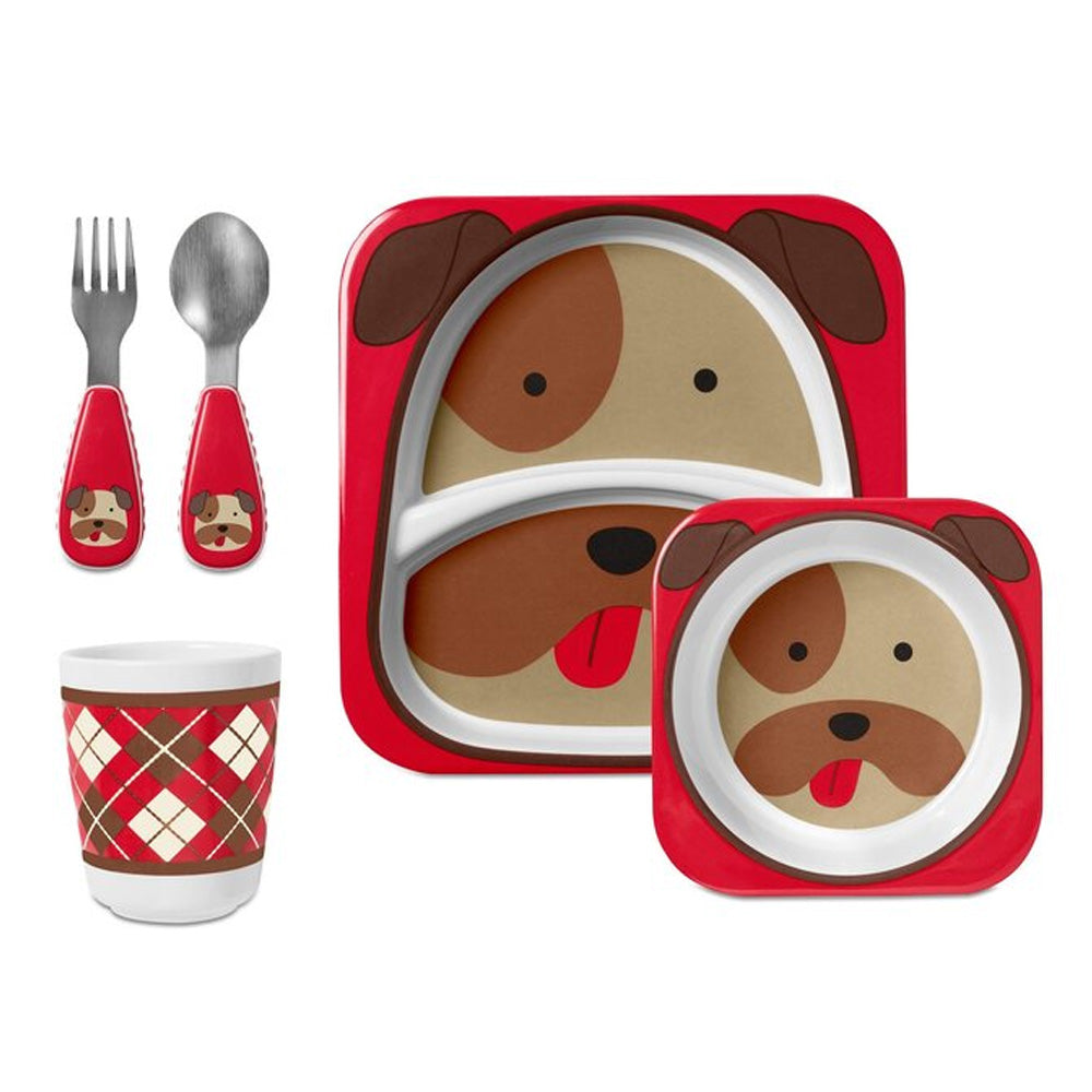 Skip Hop Zoo Mealtime Gift Set - Bulldog Gift