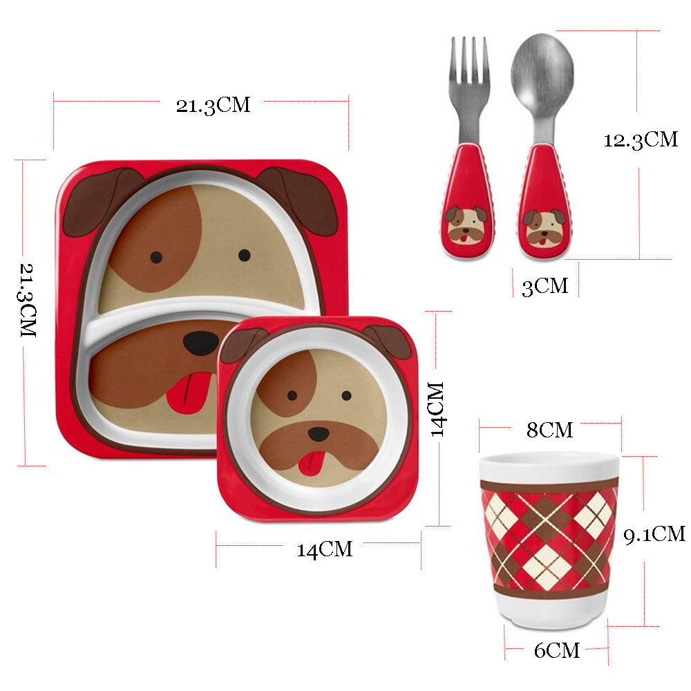 Skip Hop Zoo Mealtime Gift Set - Bulldog Gift