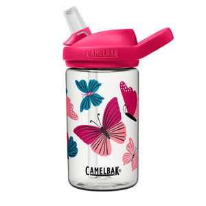 CamelBak Eddy+ Kids 400ML Straw Water Bottle - Colorblock Butterflies