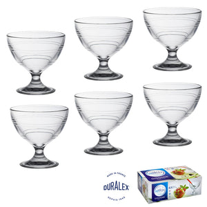 Duralex Gigogne Clear Dessert Cup 250ml Set of 6