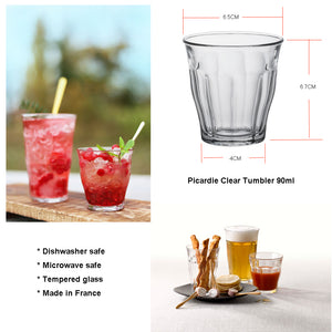 Duralex Picardie Clear Tumbler 90ml Set of 6